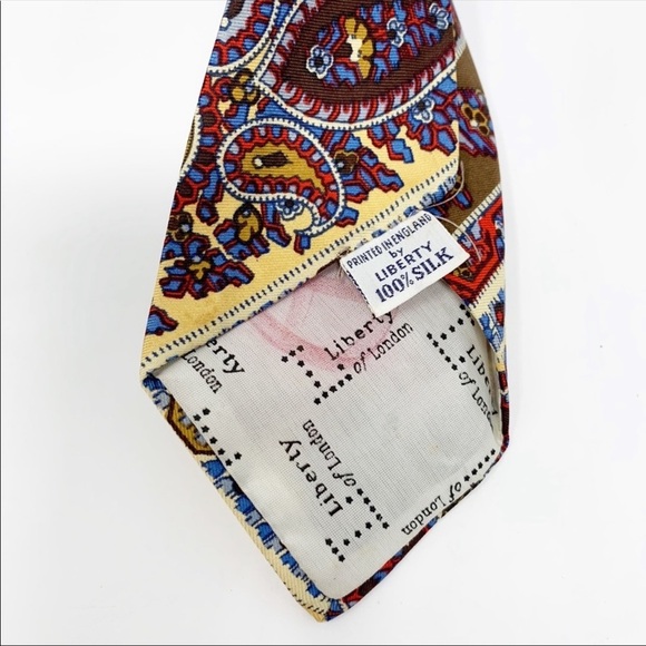 Liberty Of London Vintage Paisley Silk Tie - Picture 5 of 5